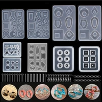 249 pcs silicone casting resin molds jewelry tools accessories set for diy earring pendant uv epoxy art handmade making crafts