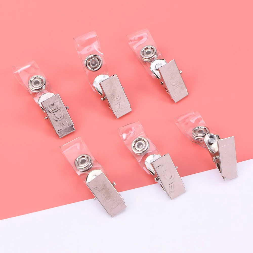 

100pcs Retractable ID Badge Reel Badge Holder Reel Clip on Holders with Clip for Nurse Doctors Teachers