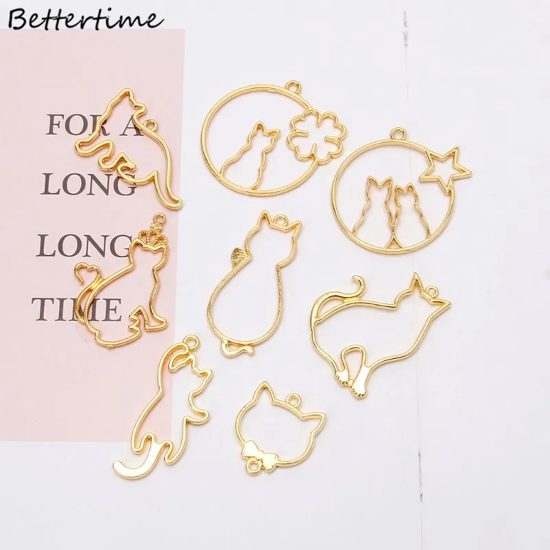 Металлическая оправа для изготовления ювелирных изделий 9 шт. кулон с милым