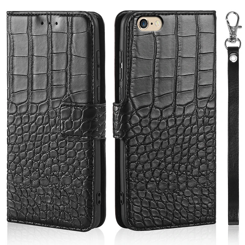 Роскошный чехол-книжка для iPhone 6 Plus / 6S чехол с крокодиловой текстурой кожаный