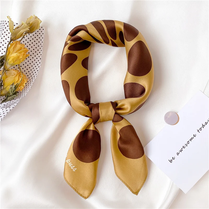 Женская бандана 2021 шарф из натурального шелка высококачественные шарфы для