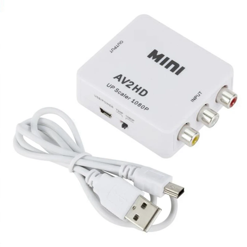 

Конвертер с AV на HDMI-совместимый с аудио AV на HDMI-совместимый с поддержкой 1080P Cvbs на HDMI-совместимый ТВ-монитор