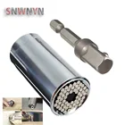 7-19 мм Универсальный крутящий момент для шлица звездочка Набор торцевых гаечных ключей розетка рукав Мощность дрель храповая втулка гаечный ключ Пластиковые Многофункциональный ручной инструмент