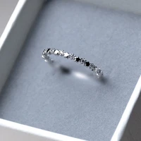 exquisite white crystal wedding rings for women cute girl gift statement jewelry accessories fashion zircon star rings