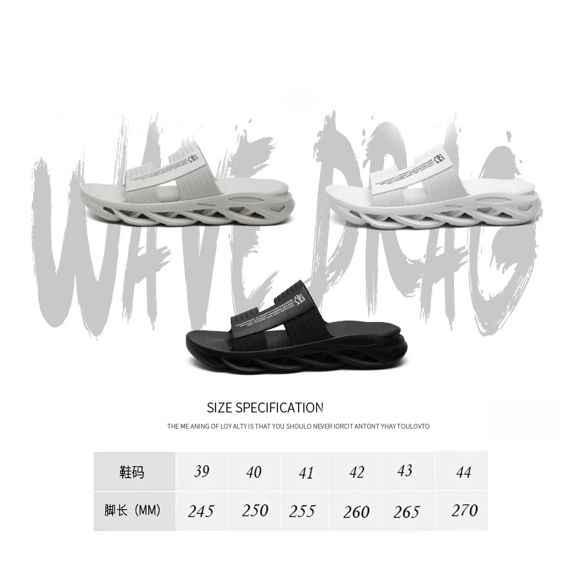 

2021 Summer Beach Men Slippers Simple Black White Shoes Non-slip Bathroom Slides Flip Flops outdoor Men Platform Slippers