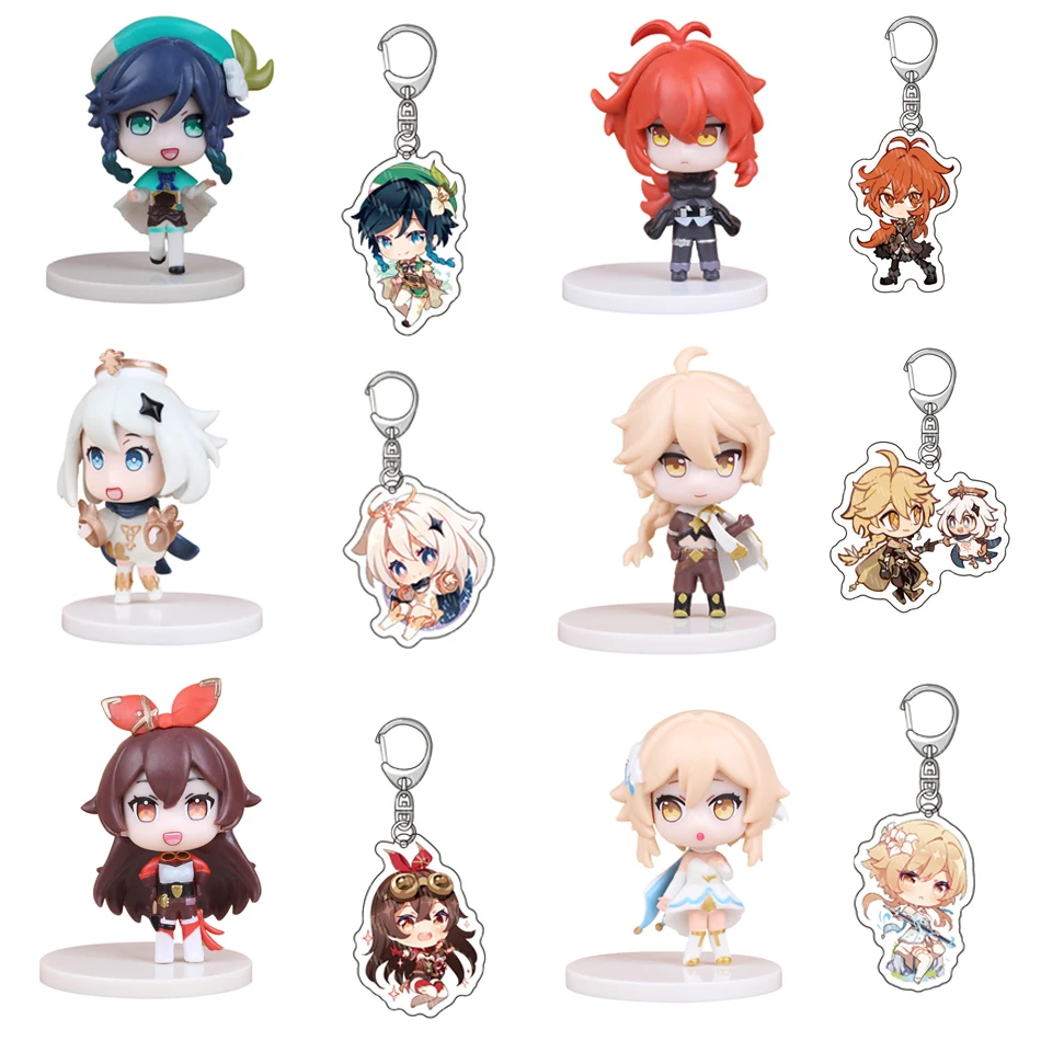 

Аниме Genshin фигурка игры Genshin ударопрочный Косплей Diy статуя Хэллоуин ПВХ кукла Дети Рождественский подарок игрушки аниме мультфильм Аксессу...