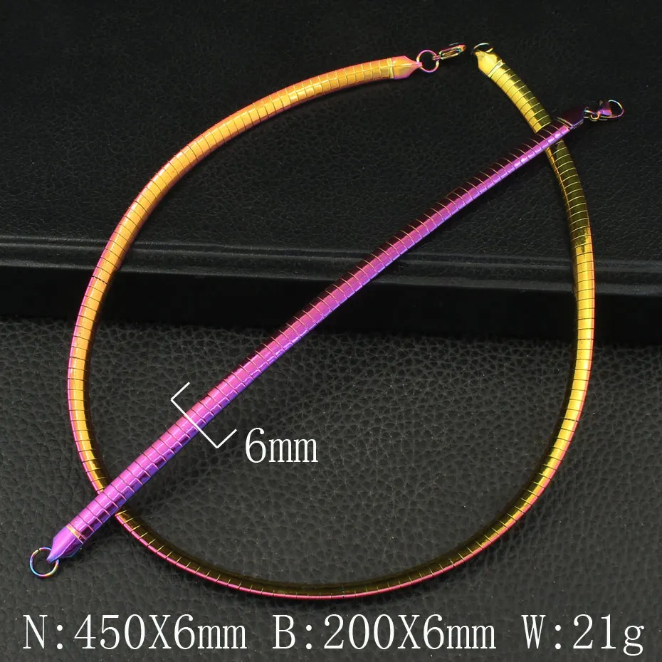 Женский чокер из нержавеющей стали 4 мм 6 мм|Ювелирные наборы| |