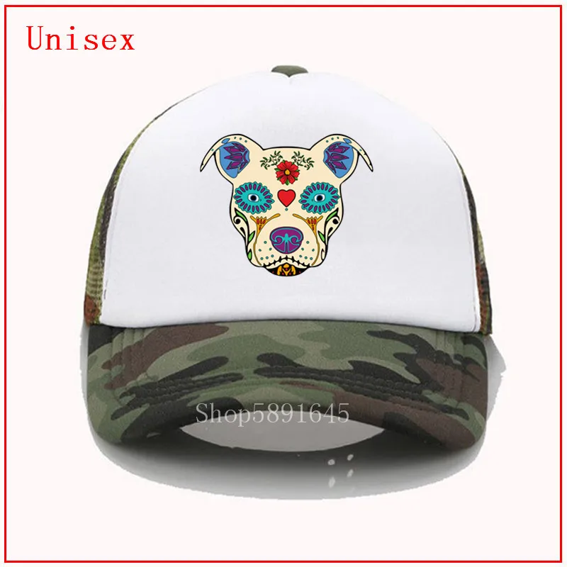 Женская соломенная шляпа Pit Bull Sugar Skull Bulldog gorras para hombre Регулируемая Кепка для