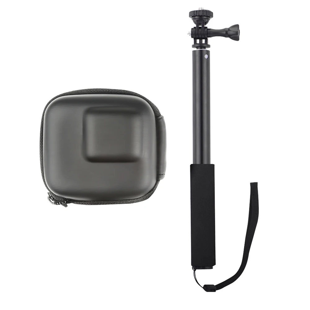 

Aluminum Extension Rod Sports Camera Storage Bag Mini PU Bag Selfie Stick Protective Case for GOPRO for DJI Osmo Action
