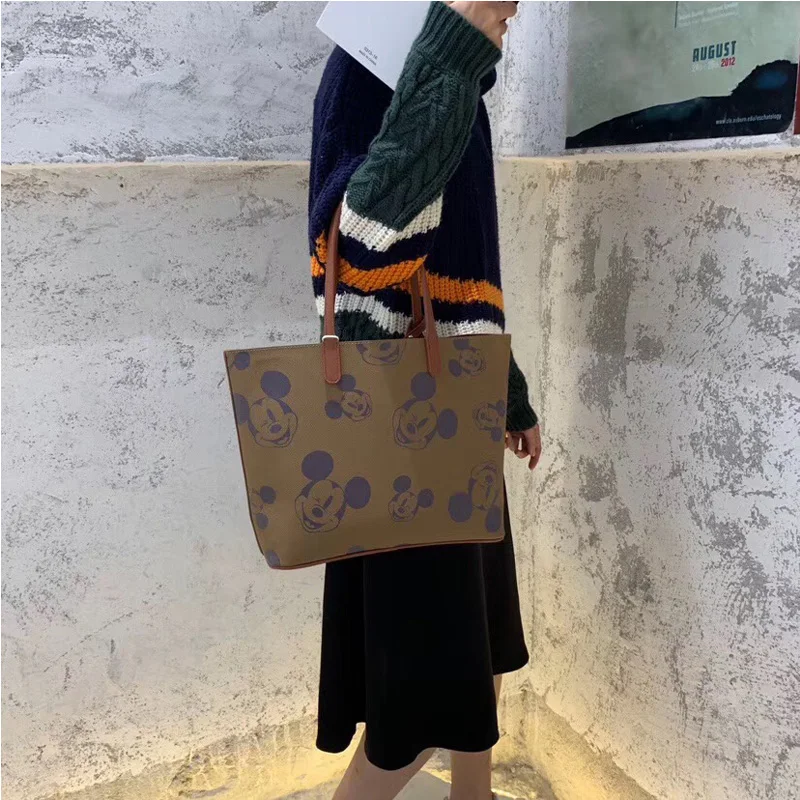 Сумки через плечо Disney Mouse женская сумка тоут с рисунком Микки Большая