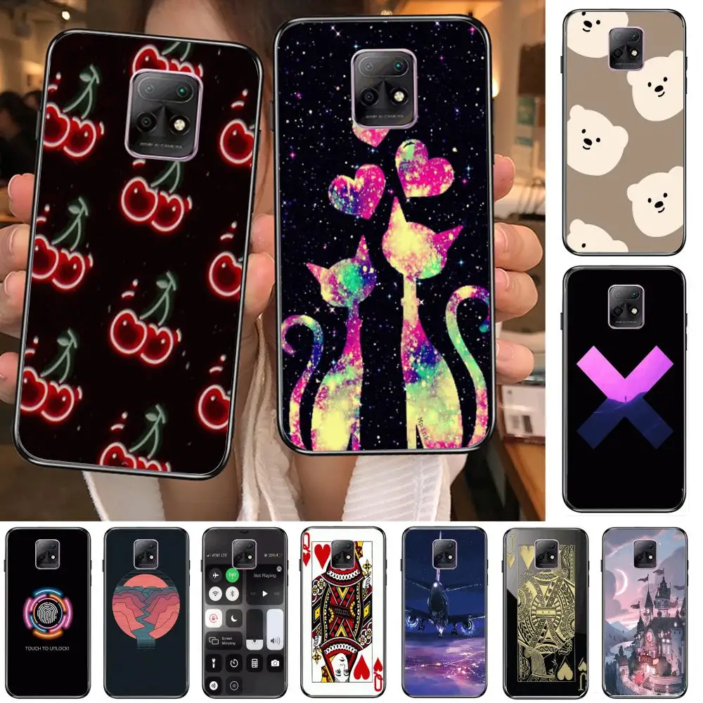 

Phone Case For XiaoMi Redmi 10X 9 8 7 6 5 A Pro S2 K20 T 5G Y1 Anime Black Cover Silicone Back Pretty Excellent