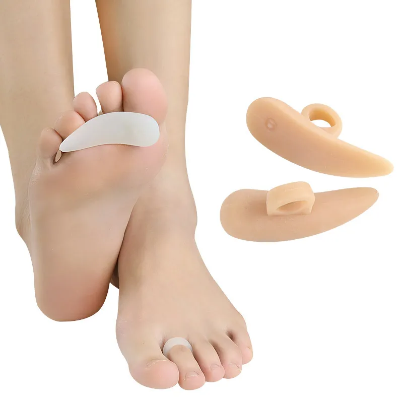 

1Pair Gel Toe Separator Stretcher Silicone Foot Care Protector Spreader Corrector Straightener Orthopedic Goods Hallux Valgus