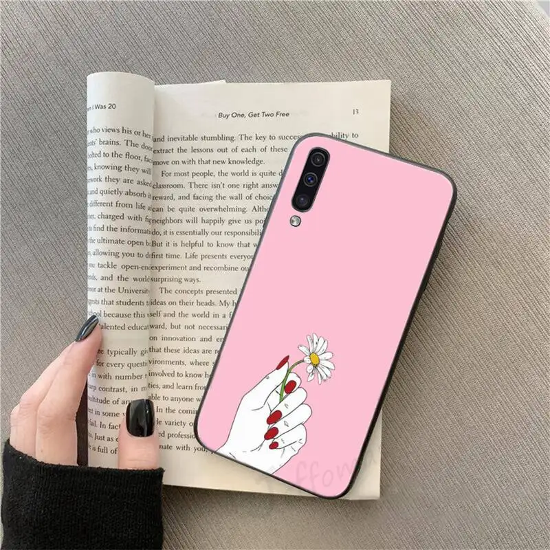 

Pink girl finger fashion art Phone Case For Samsung galaxy S 9 10 20 A 10 21 30 31 40 50 51 71 s note 20 j 4 2018 plus