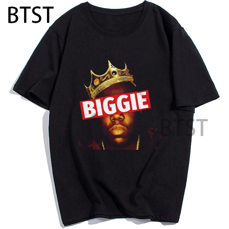 Biggie Smalls Notorious B.I.G Rap Hip Hop T-Shirt Cotton Men Unisex T Shirt Summer short sleeve Clothing Loose Streetwear Tops