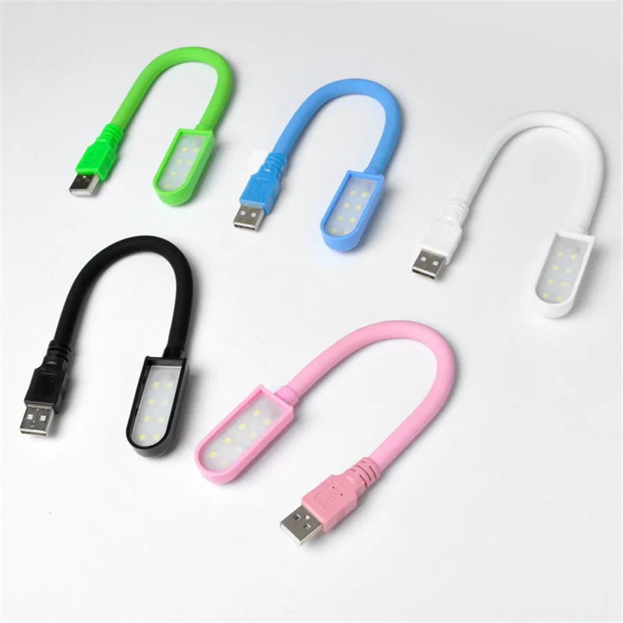 Портативная Ночная мини-лампа 25 см USB 8 светодиодных чипов 5 в пост. Тока - купить по