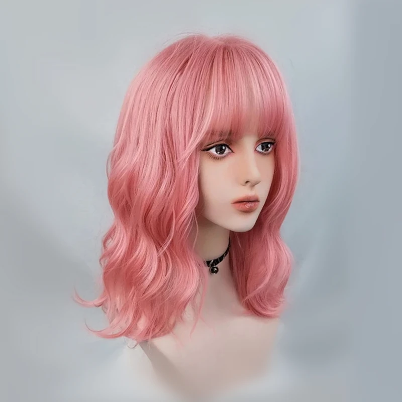 Парики GAKA синтетические средней длины блондинка Лолита золотистые Европейская и