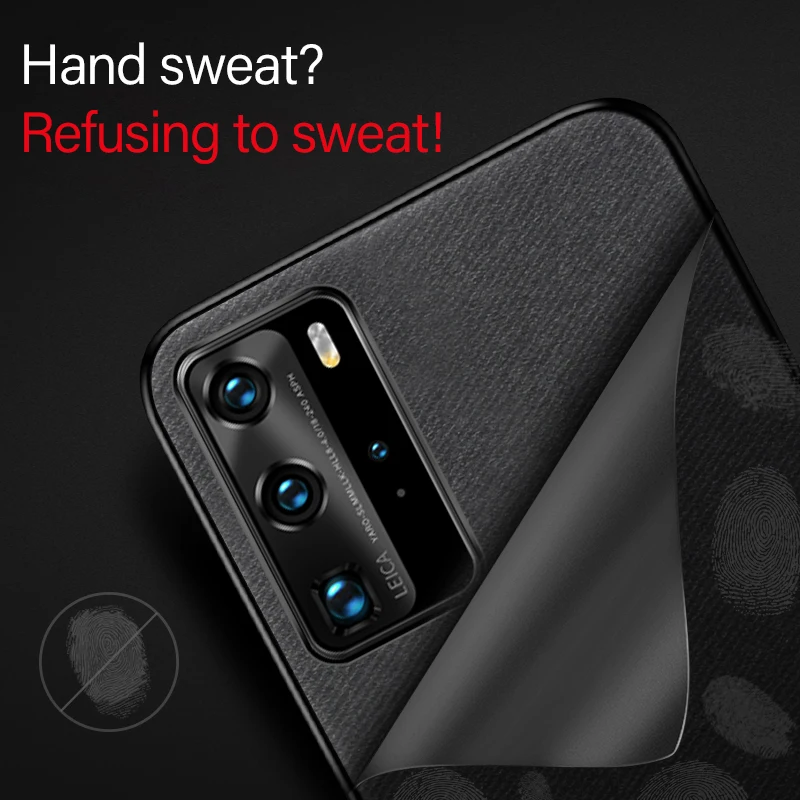 ultra thin cloth texture magnetic holder phone case for huawei p40 p30 p20 p10 lite mate 30 20 pro luxuy silicone fabric cover free global shipping