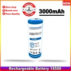 3,7 V 18500 аккумулятор 3000mAh перезаряжаемая батарея 18500 батарея перезаряжаемая батарея батареи  в наличии