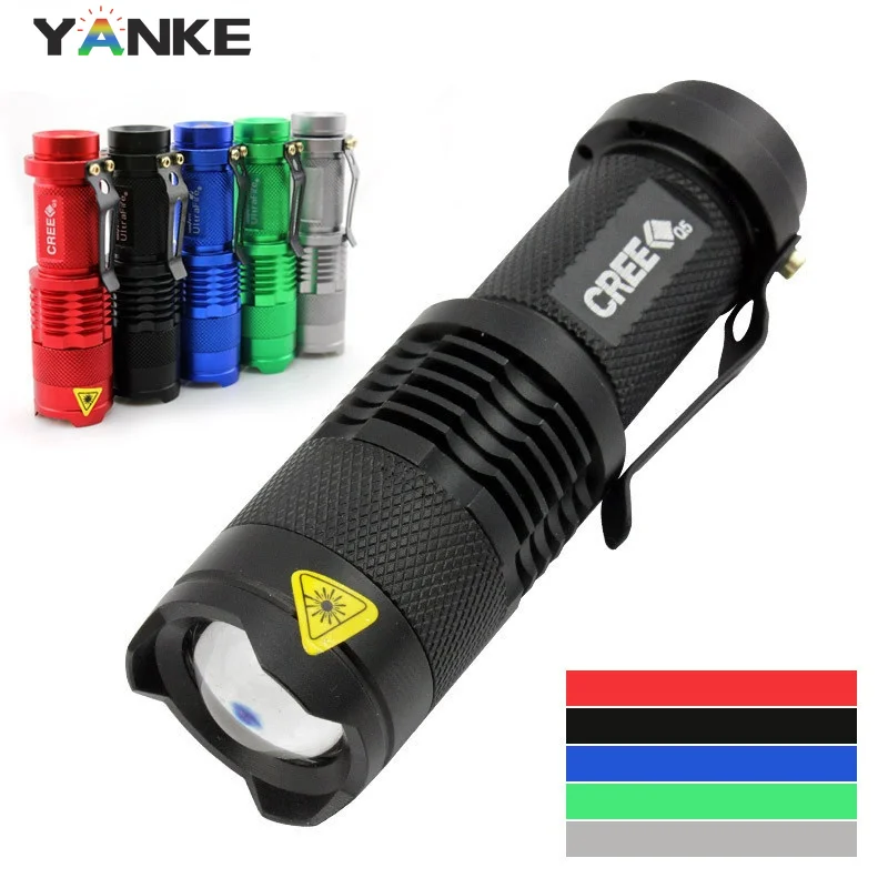 

Waterproof Mini LED Flashlight High PowerSpot Lamp AA Battery 3 Models Zoomable Camping Equipment Torch Flash Light Glare