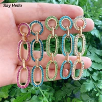 say hello circle doubled beaded crystal inlaid dangle earrings for women female geometric tassel jewelry brincos %d1%81%d0%b5%d1%80%d1%8c%d0%b3%d0%b8 k5022