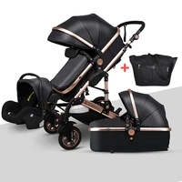 baby stroller 3 in 1 high landscape luxury carriages can sit reclining multi functional fashion shock absorber pram for newborn