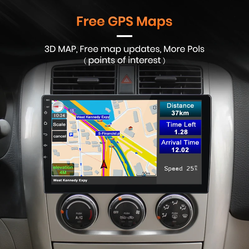 Автомагнитола AWESAFE PX9 для Suzuki Liana мультимедийный видеоплеер с радио и GPS