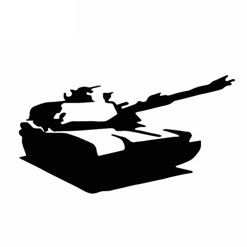 

War Tank Pattern High Quality Car Decals Car Window Decoration Personality Pvc Waterproof Decals Black/white, 15cm*8cm