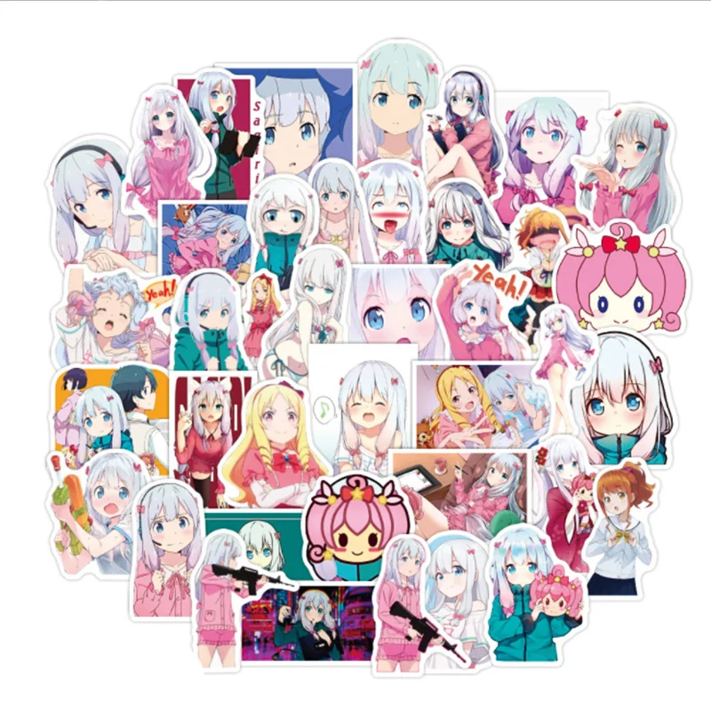 

10/30/50PCS Japanese Anime Eromanga Teacher Graffiti Stickers Cartoon Luggage Laptop Scooter Decoration Toys Wholesale