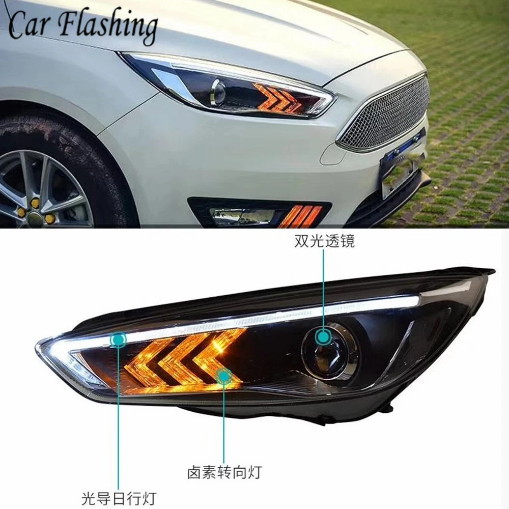 2 шт. светодиодный светильник s для Ford Focus 2015 2016 2017 2018 Автомобильный двойной