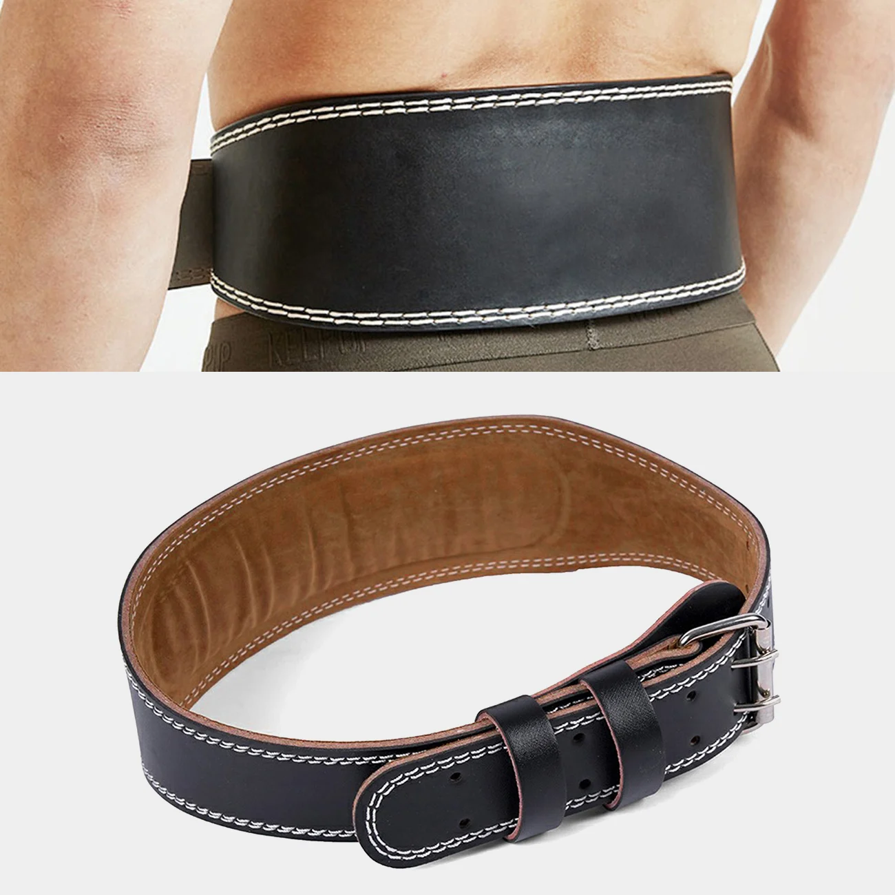 

Fitness Weightlifting Belt Adjustable Powerlifting Waist Brace Squats Deadlifts Cross Training Workout Back Support