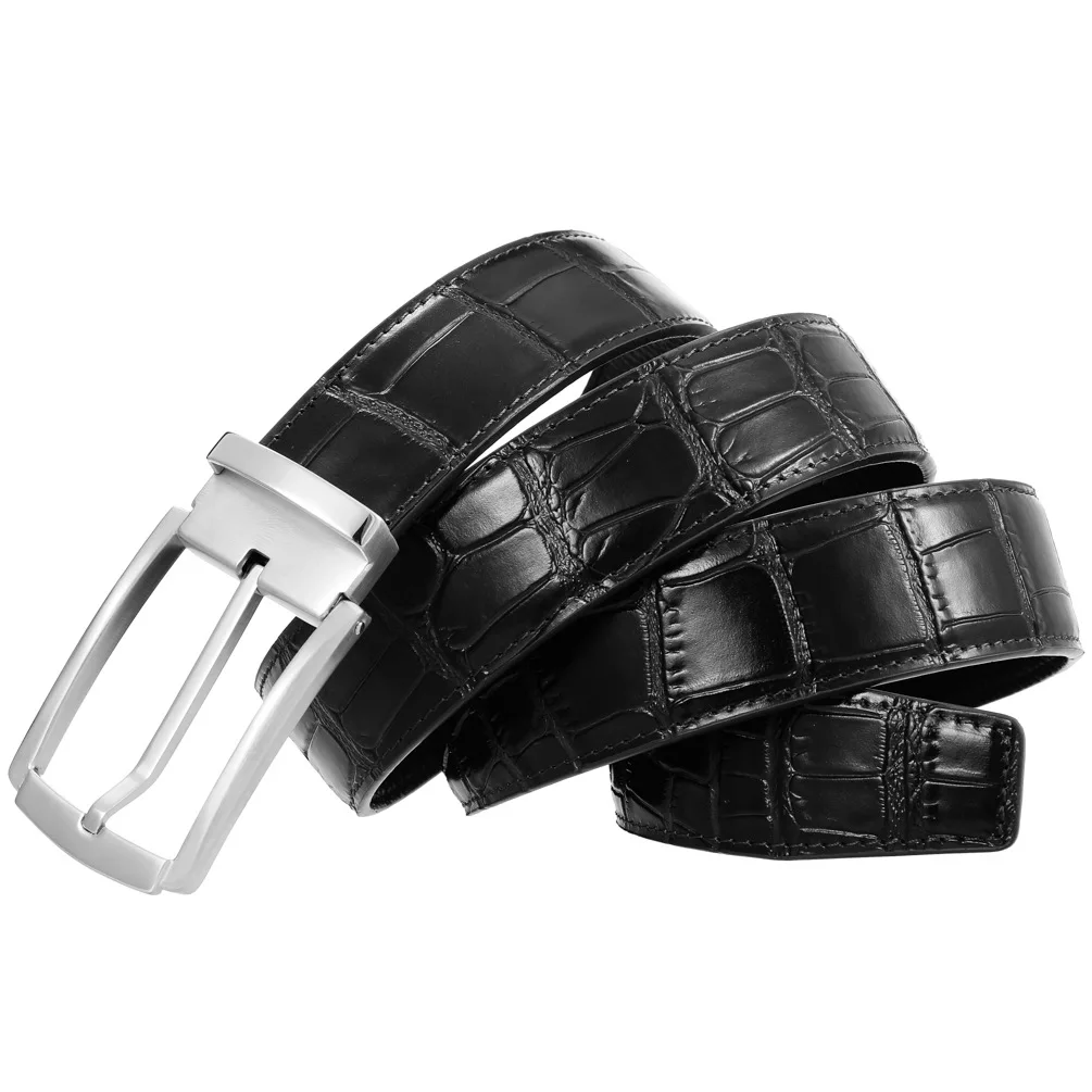 

FANGE Luxury Brand Senior Men Belt High Quality Male Cowskin Leather Belt Stainless Steel Pin Buckle Fashion Designer FG7001-2