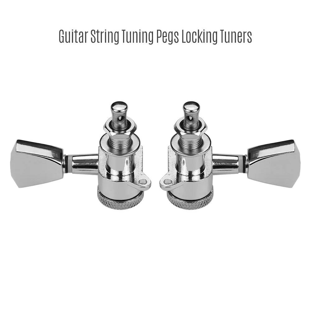 6 шт 3L3R гитарная струна Колки блокировки тюнеры ручки для акустической гитары