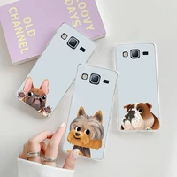 french bulldog pug dog cute pet phone case transparent for samsung galaxy s note 8 9 11 20 10 pro e lite p plus a81