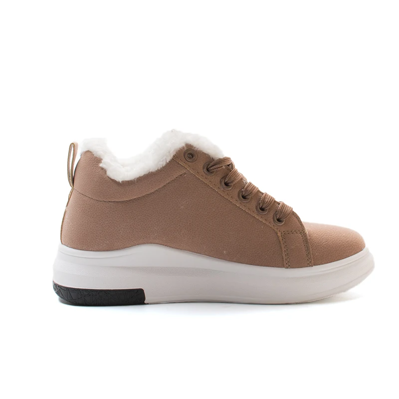 Fujin/Женская обувь из хлопка Новинка 2020 года Зимние Бархатные на плоской подошве в