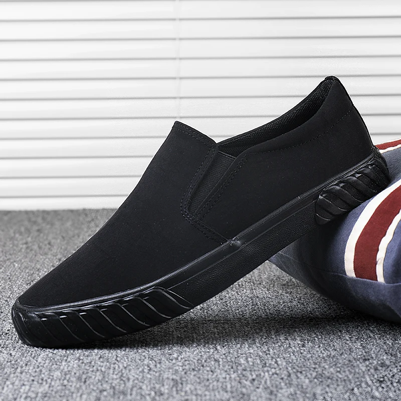 Мужская повседневная обувь классические холщовые Туфли с круглым носком Мужские