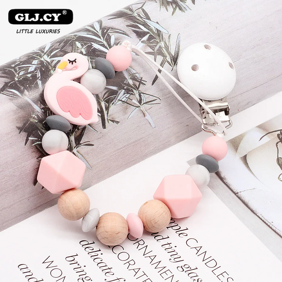 Детские зажимы пустышки для соски силиконовые Пустышки из бука и дерева подвески