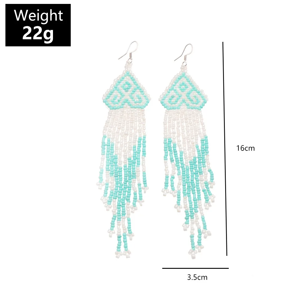 

New Statement Colorful Beads Earrings High-quality Handmade Seed Beads Drop Dangle Earring Fashion Design Bohemia Women Jewelry