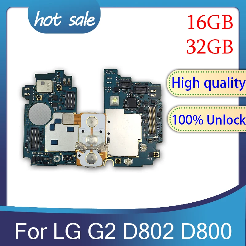 Материнская плата для LG G2 D802 D800 разблокированная материнская 16 ГБ 32 с системой