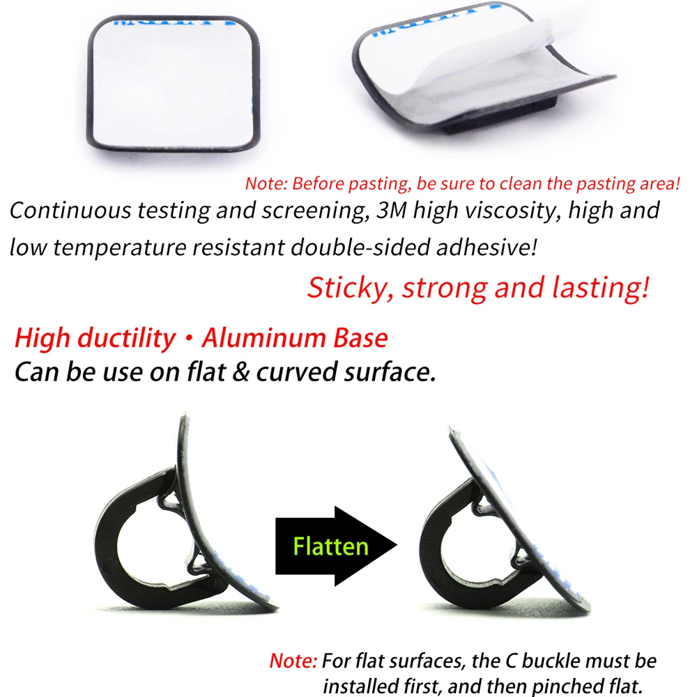 6 шт./компл. риск RC124 велосипедная клейкая направляющая для кабеля велосипеда