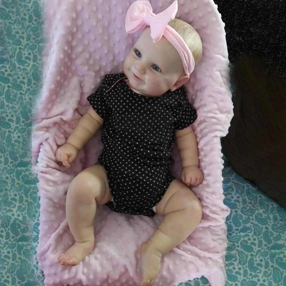 

Cute Fashion Doll Soft Simulation Baby Full Body Silicone Reborn Realistic Soft Dolls Lifelike Kids Toys for Girl Boys