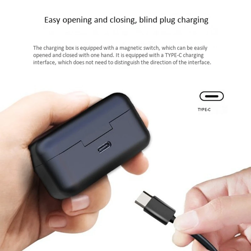 

ANC Bluetooth Headset Wireless Sports Stereo In-Ear Headset Smart HIFI Sound Quality Bluetooth Headset