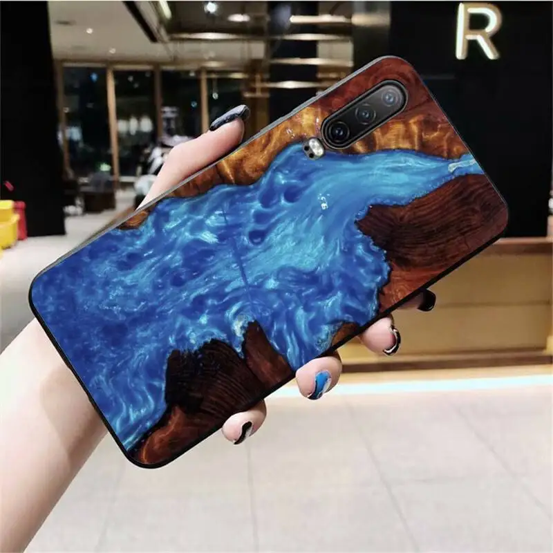 HUAGETOP полимерный деревянный мраморный цветной чехол для телефона Huawei P40 P30 P20 lite Pro