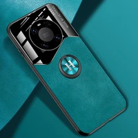 luxury full protection shockproof silicone car magnetic ring holder phone case for huawei mate 40 30 pro cover fundas coque