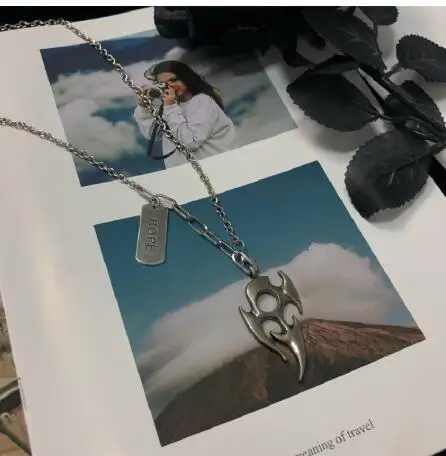 Женское Ожерелье в стиле Харадзюку многослойное ожерелье панк/готика украшение