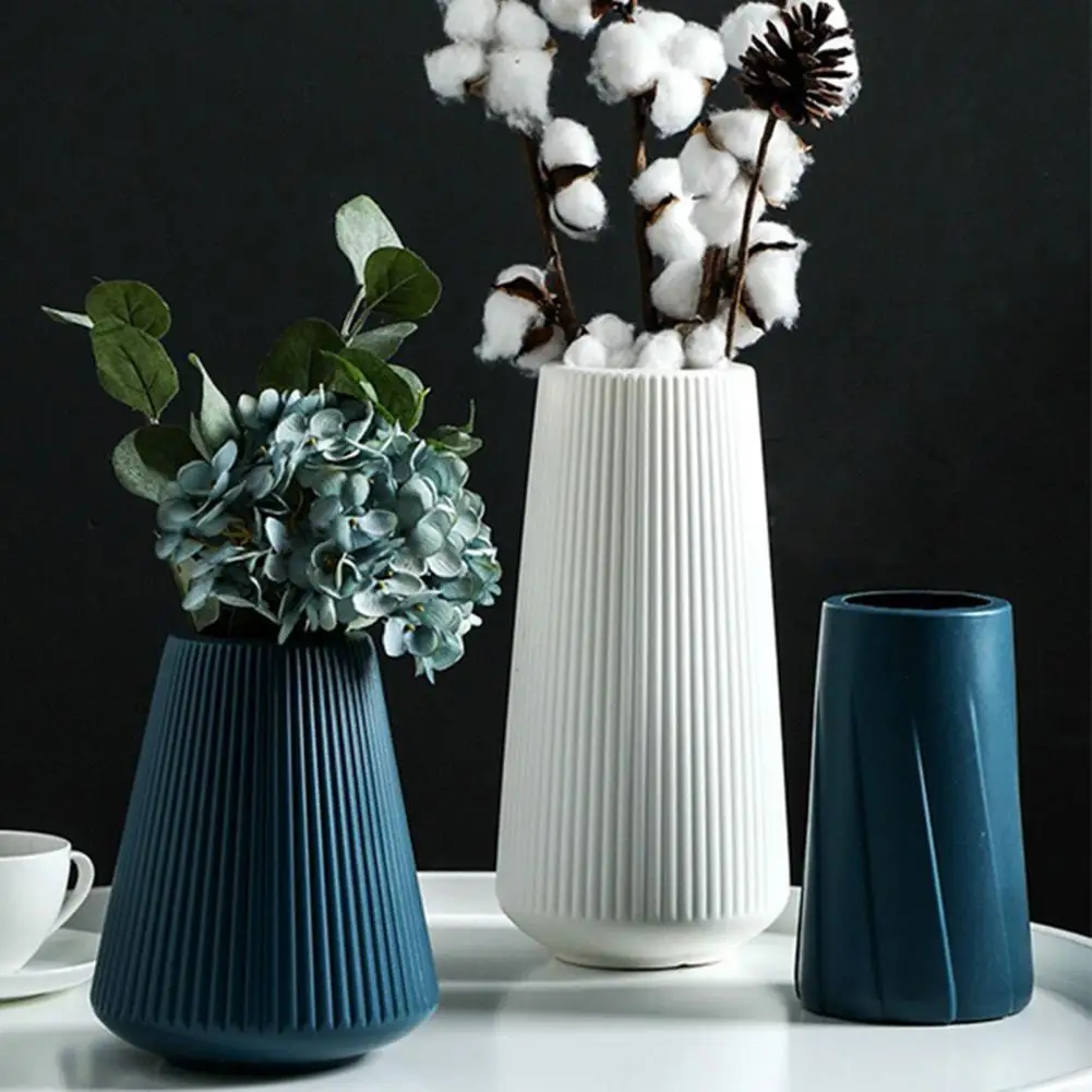 

New Vase Creative Hydroponic Plastic European Style Flower Pot for Home Пластиковый европейский цветочный горшок