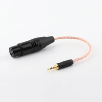2 5mm trrs balanced male to 4 pin xlr balanced female 7n occ copper silver plated adapter cable