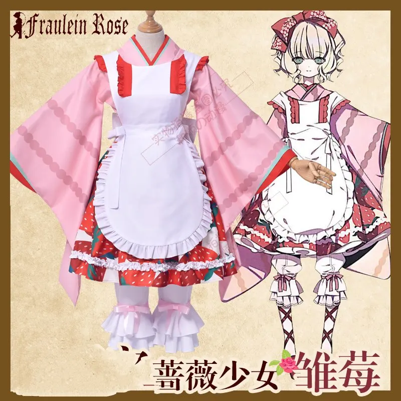 Rozen Maiden для маленькой девочки с розами Hinaichigo Kleine Beere Косплэй костюм кимоно женское