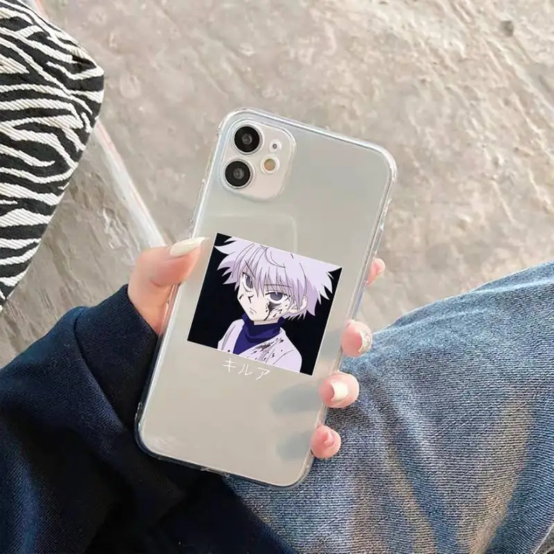

hunter x hunter Phone Case Transparent for iPhone 11 12 mini pro XS MAX 6 6S 8 7 Plus X 5S SE 2020 XR