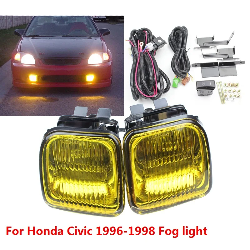 Противотуманные фары для переднего бампера CAPQX противотуманные с лампочкой Civic