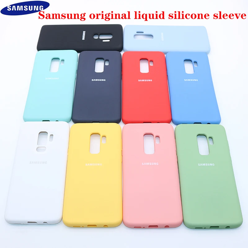 Силиконовый чехол для Samsung Galaxy S10 S9 S8 Plus Note 10 9 8 шелковистая мягкая отделка жидкий